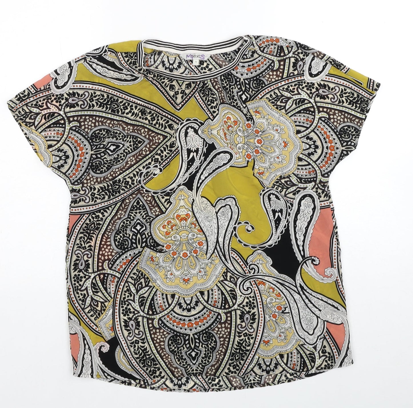 Womens UK Size 10 NEXT Multicoloured Basic T-Shirt