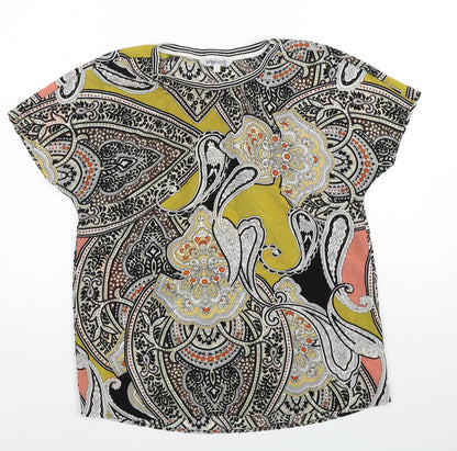 Womens UK Size 10 NEXT Multicoloured Basic T-Shirt
