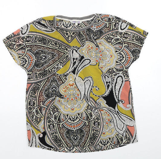 Womens UK Size 10 NEXT Multicoloured Basic T-Shirt