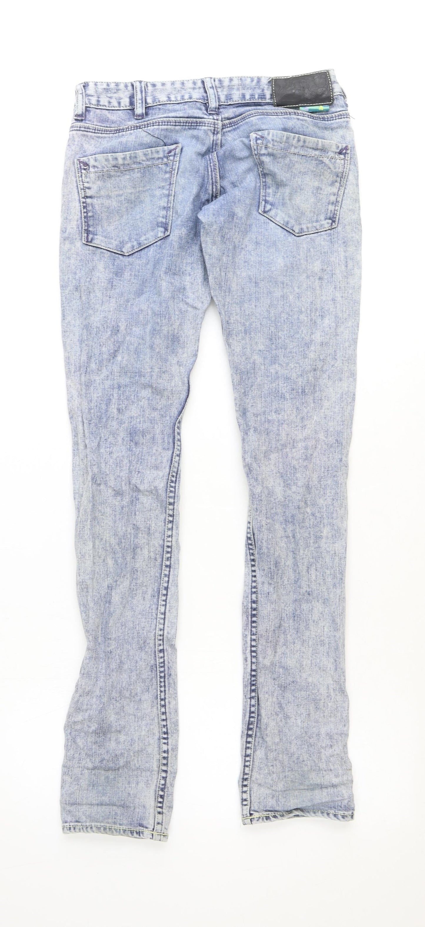 Womens UK Size 28 in Preworn Regular Fit Skinny Blue Jeans