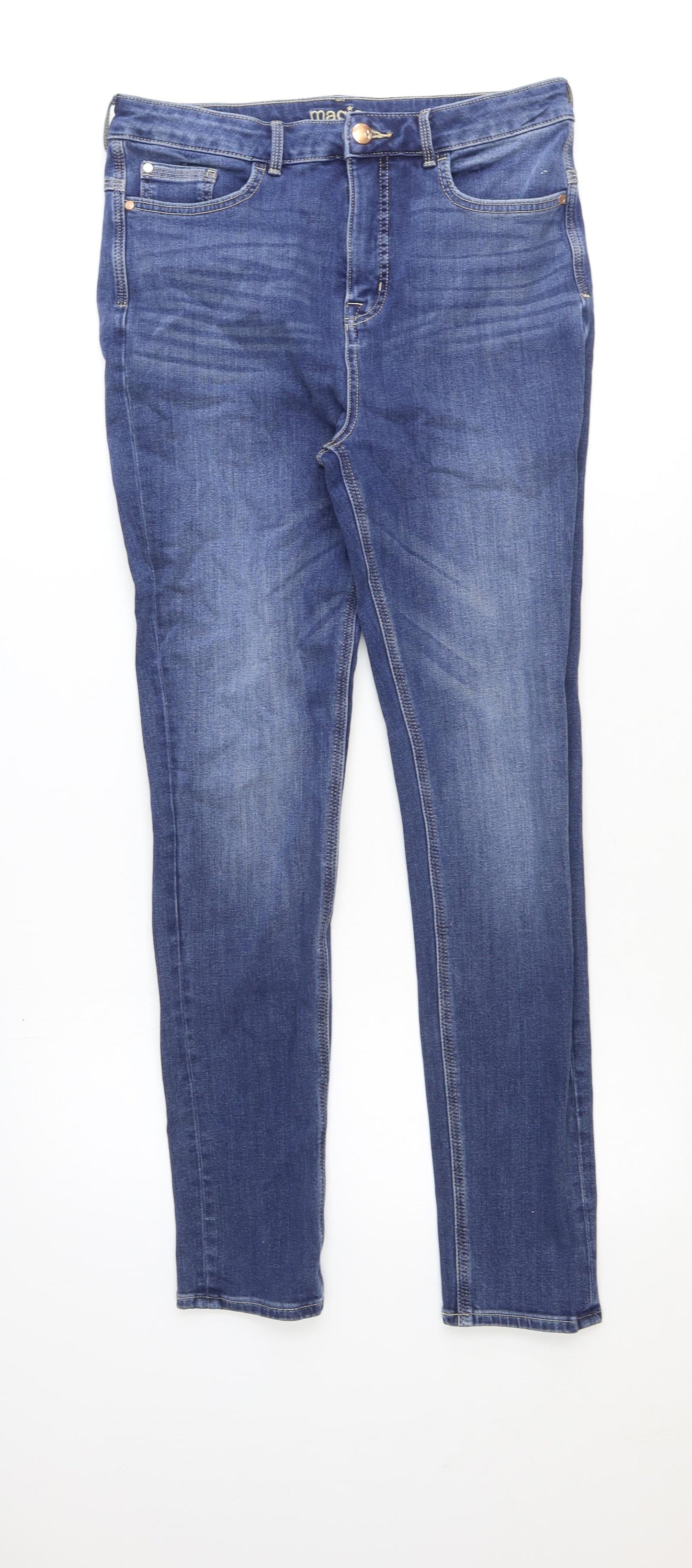 Womens UK Size 31 in Marks and Spencer Regular Fit Skinny Blue Jeans