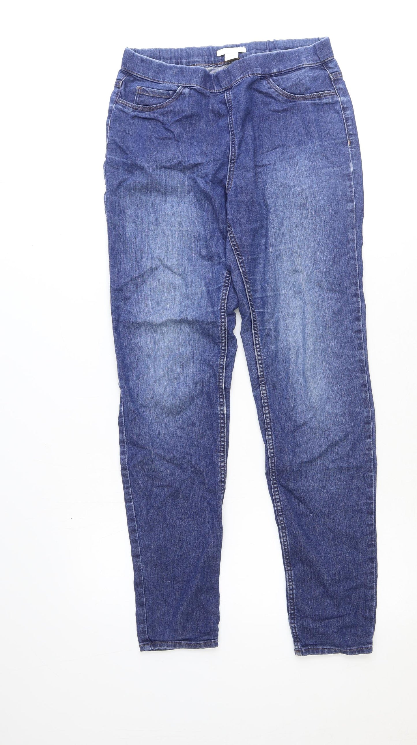 Womens UK Size 8 H&M Regular Fit Straight Blue Jeans