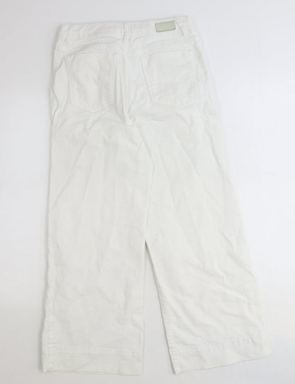 Hoxton Womens White Cotton Straight Jeans Size 28 in Regular Zip