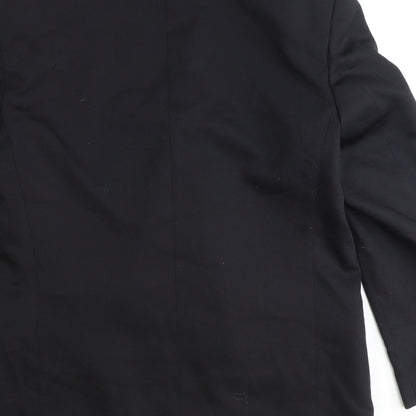 Mens UK Size 40 Burton Regular Black Suit Jacket