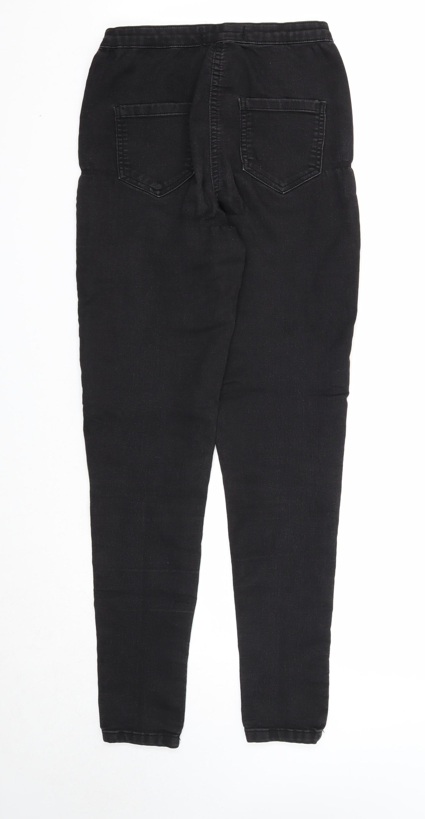 Parisian Womens Black Cotton Skinny Jeans Size 10 Regular Zip