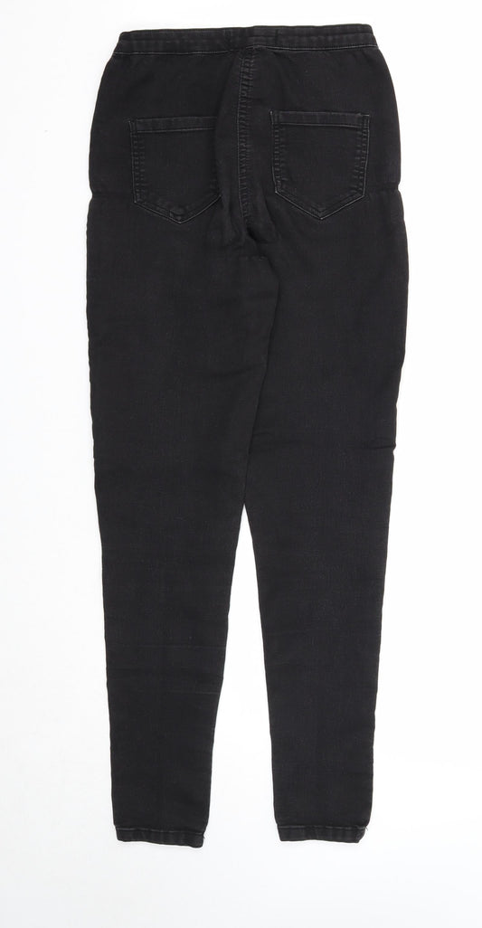 Parisian Womens Black Cotton Skinny Jeans Size 10 Regular Zip