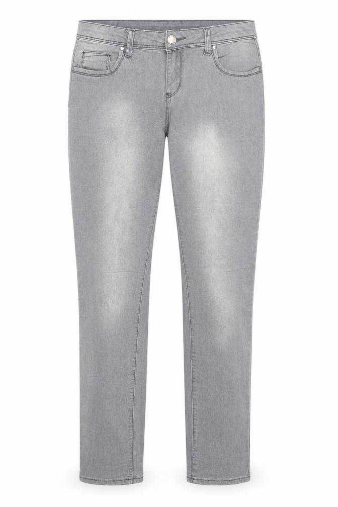 Womens UK Size 12 Denim & Co. Regular Fit Straight Grey Jeans