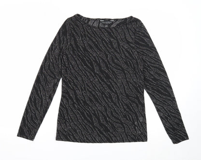 Womens UK Size 10 Dorothy Perkins Black Basic Blouse