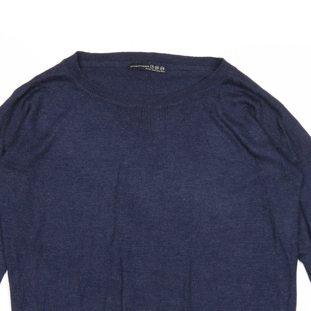 Womens UK Size 8 Atmosphere Blue Pullover Jumper