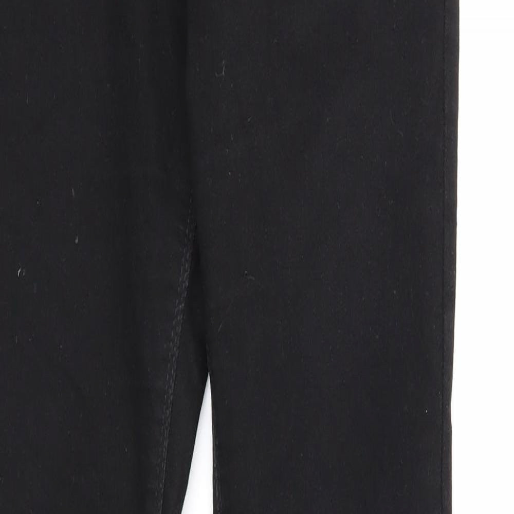 Denim & Co. Womens Black Cotton Skinny Jeans Size 10 Regular Zip