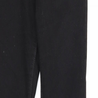 Denim & Co. Womens Black Cotton Skinny Jeans Size 10 Regular Zip