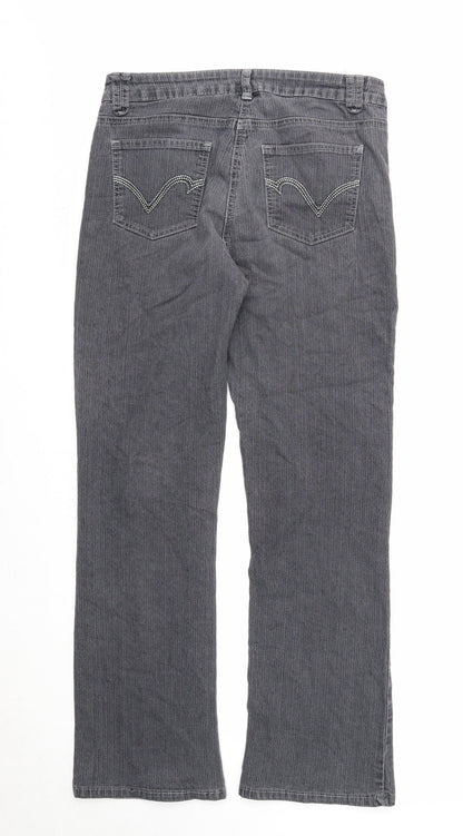 Millers Womens Black Cotton Straight Jeans Size 10 Regular Zip