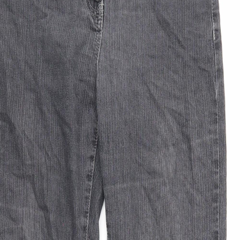 Millers Womens Black Cotton Straight Jeans Size 10 Regular Zip