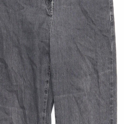 Millers Womens Black Cotton Straight Jeans Size 10 Regular Zip