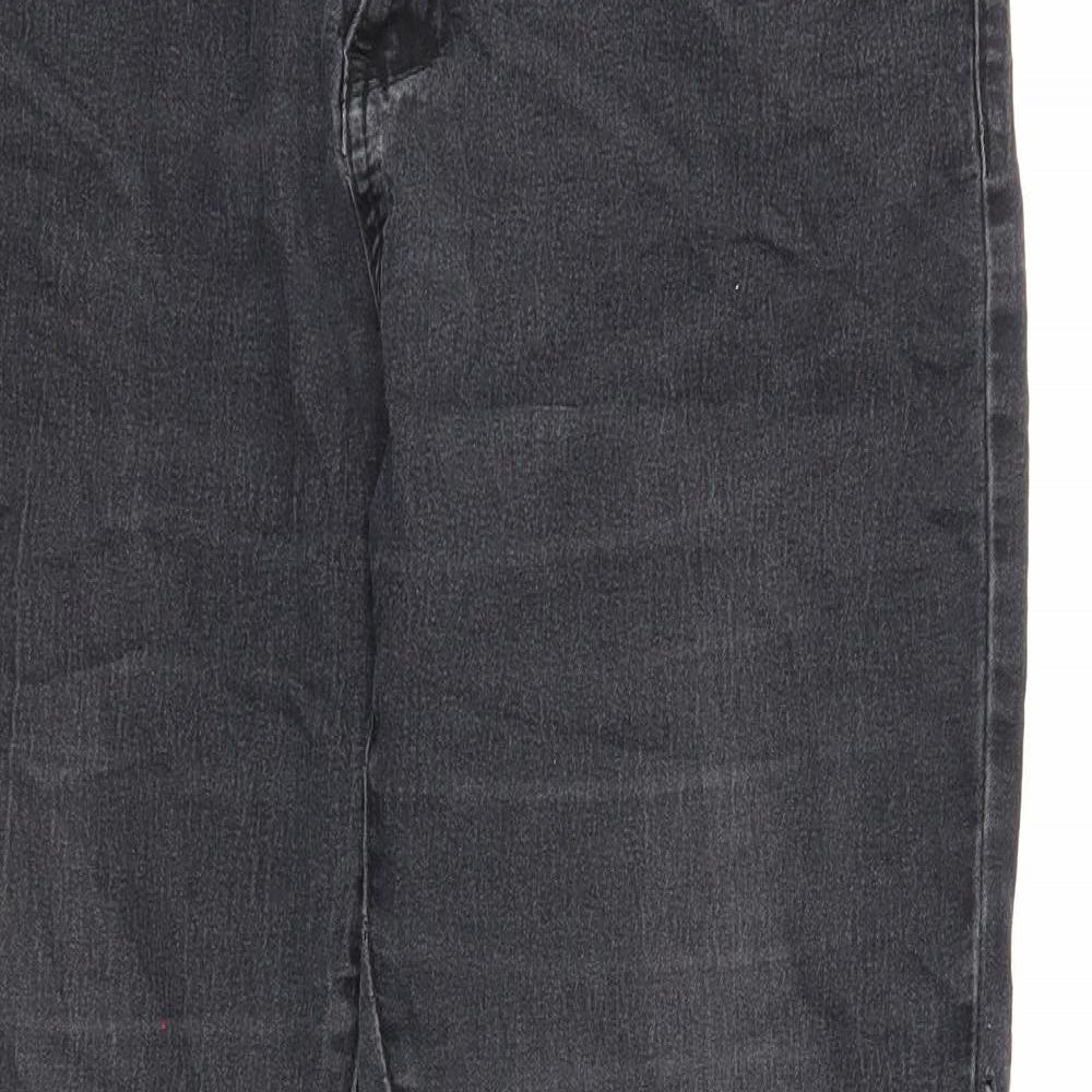 Originals Womens Black Cotton Skinny Jeans Size 14 Regular Zip