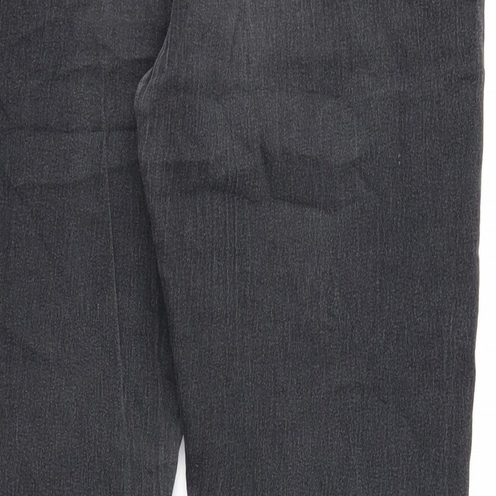 Originals Womens Black Cotton Skinny Jeans Size 14 Regular Zip