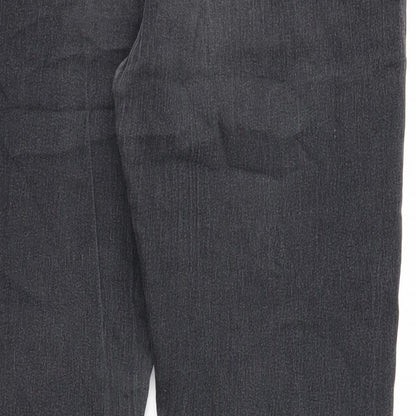 Originals Womens Black Cotton Skinny Jeans Size 14 Regular Zip