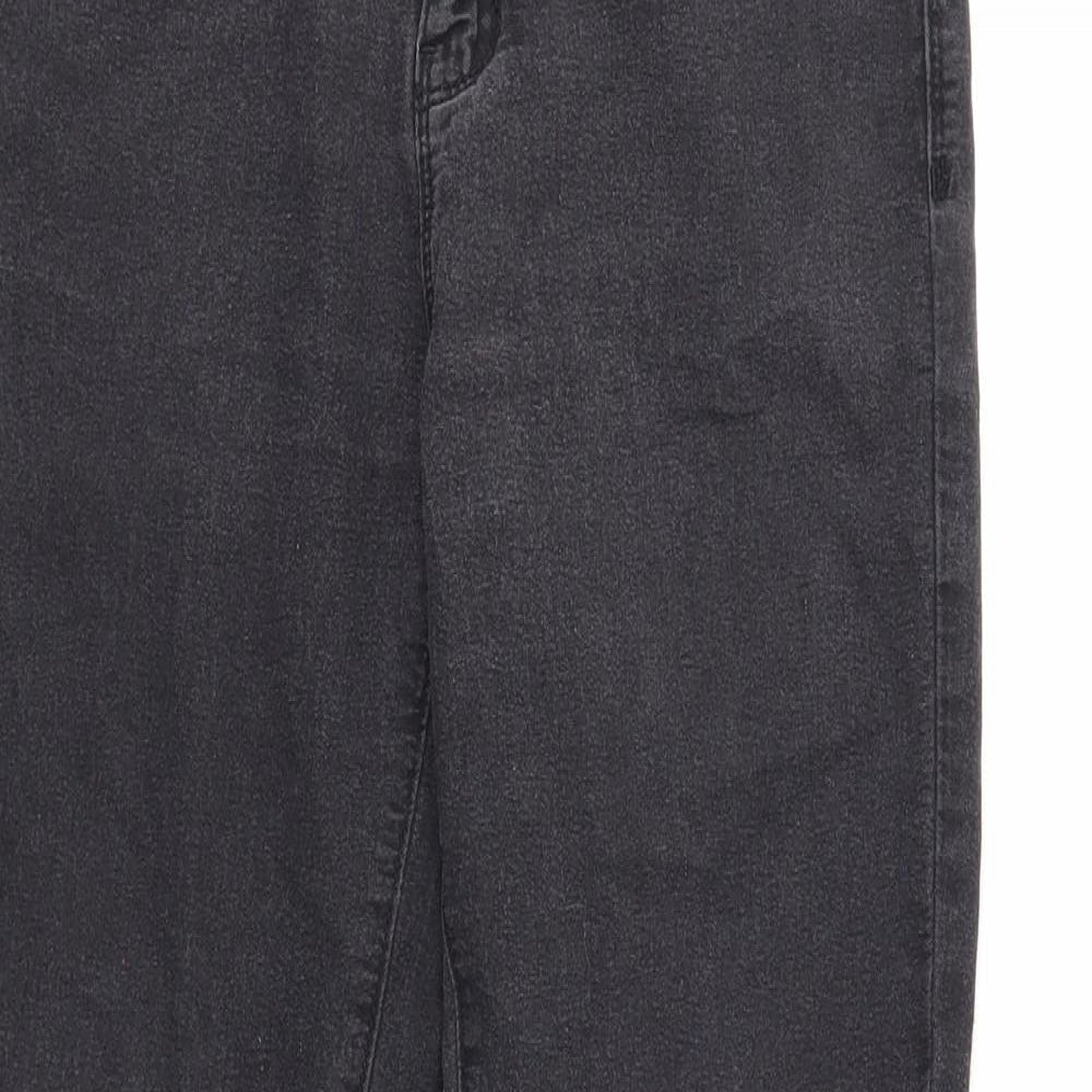 Denim & Co. Womens Black Cotton Skinny Jeans Size 10 Regular Zip