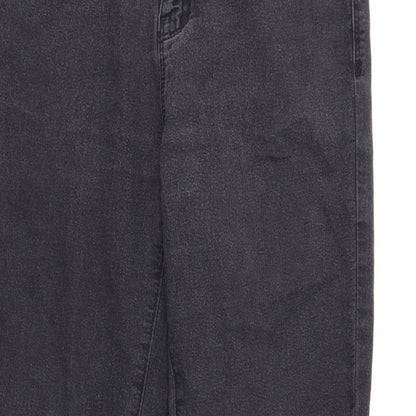 Denim & Co. Womens Black Cotton Skinny Jeans Size 10 Regular Zip