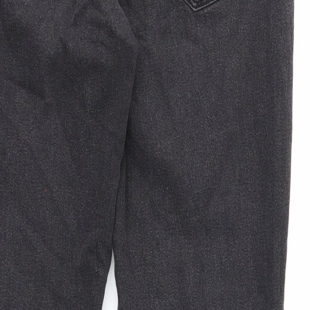 Denim & Co. Womens Black Cotton Skinny Jeans Size 10 Regular Zip