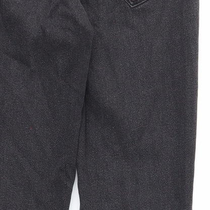 Denim & Co. Womens Black Cotton Skinny Jeans Size 10 Regular Zip