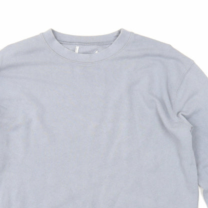 Topman Mens Grey Cotton Pullover Sweatshirt Size S