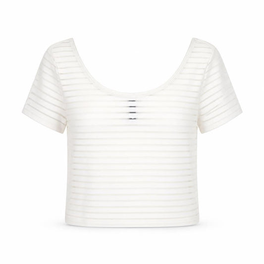 Womens UK Size S Divided White Basic T-Shirt