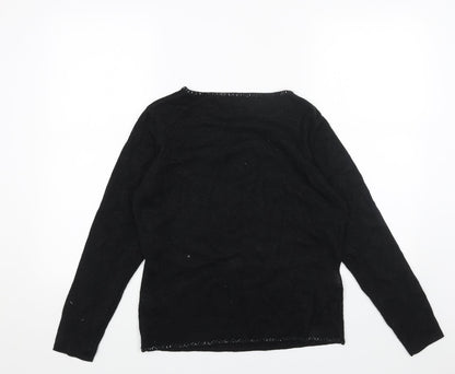 Womens UK Size 12 Marks and Spencer Black Pullover Jumper