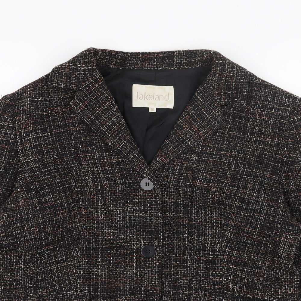 Lakeland Womens Grey Jacket Blazer Size 16 Button