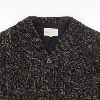 Lakeland Womens Grey Jacket Blazer Size 16 Button