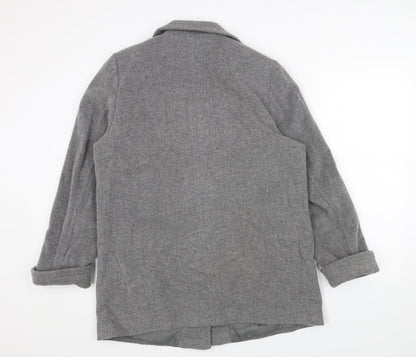 Womens UK Size 14 Marks and Spencer Grey Pea Coat