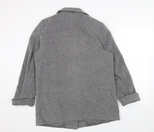 Womens UK Size 14 Marks and Spencer Grey Pea Coat