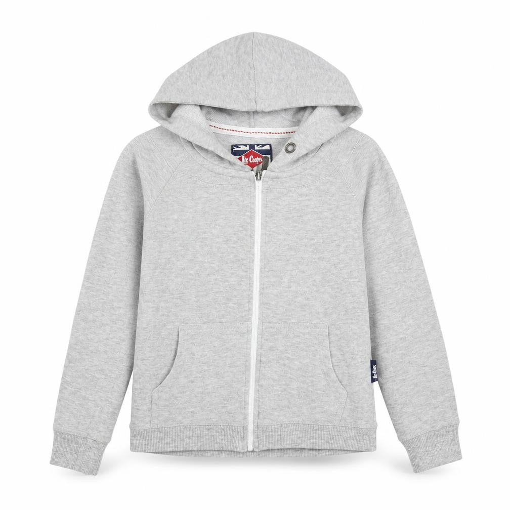 Womens UK Size 8 Lee Cooper Grey Full Zip Hoodie