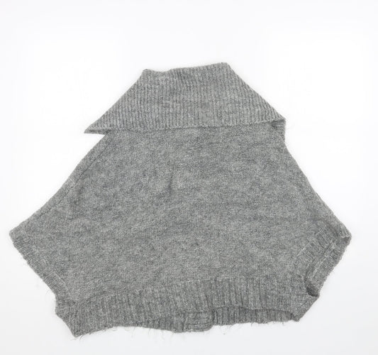 Womens UK Size 16 Papaya Grey Cardigan Jumper