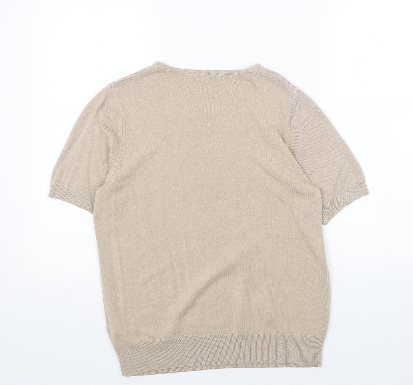 Womens UK Size 12 Marks and Spencer Beige Pullover Jumper