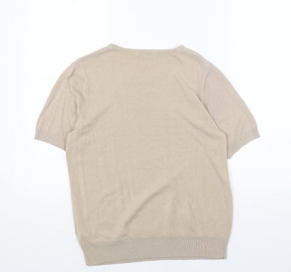 Womens UK Size 12 Marks and Spencer Beige Pullover Jumper