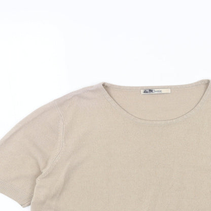 Womens UK Size 12 Marks and Spencer Beige Pullover Jumper
