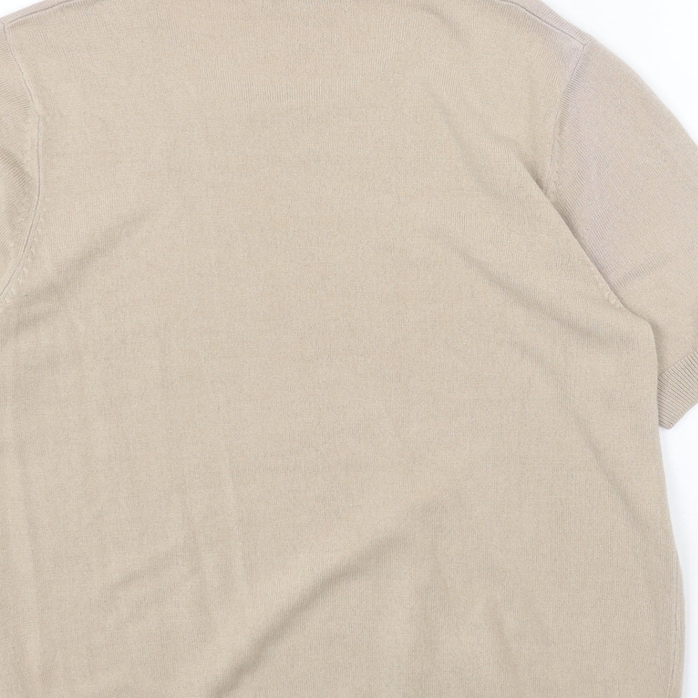 Womens UK Size 12 Marks and Spencer Beige Pullover Jumper