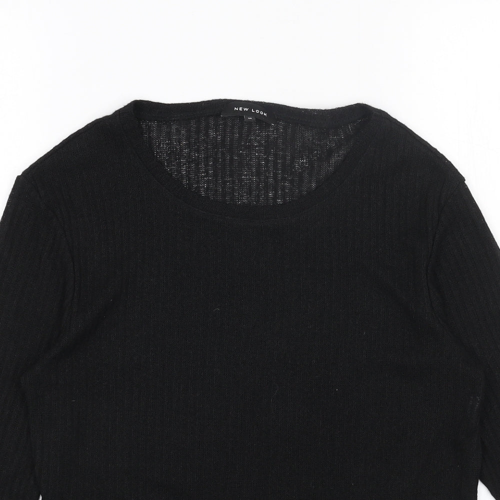 Womens UK Size 10 New Look Black Pullover Jumper