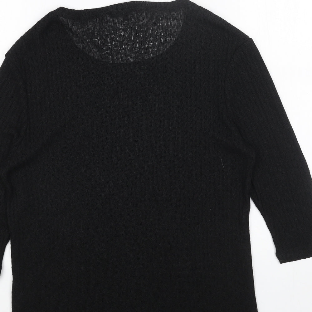 Womens UK Size 10 New Look Black Pullover Jumper