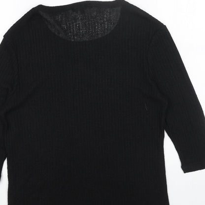 Womens UK Size 10 New Look Black Pullover Jumper