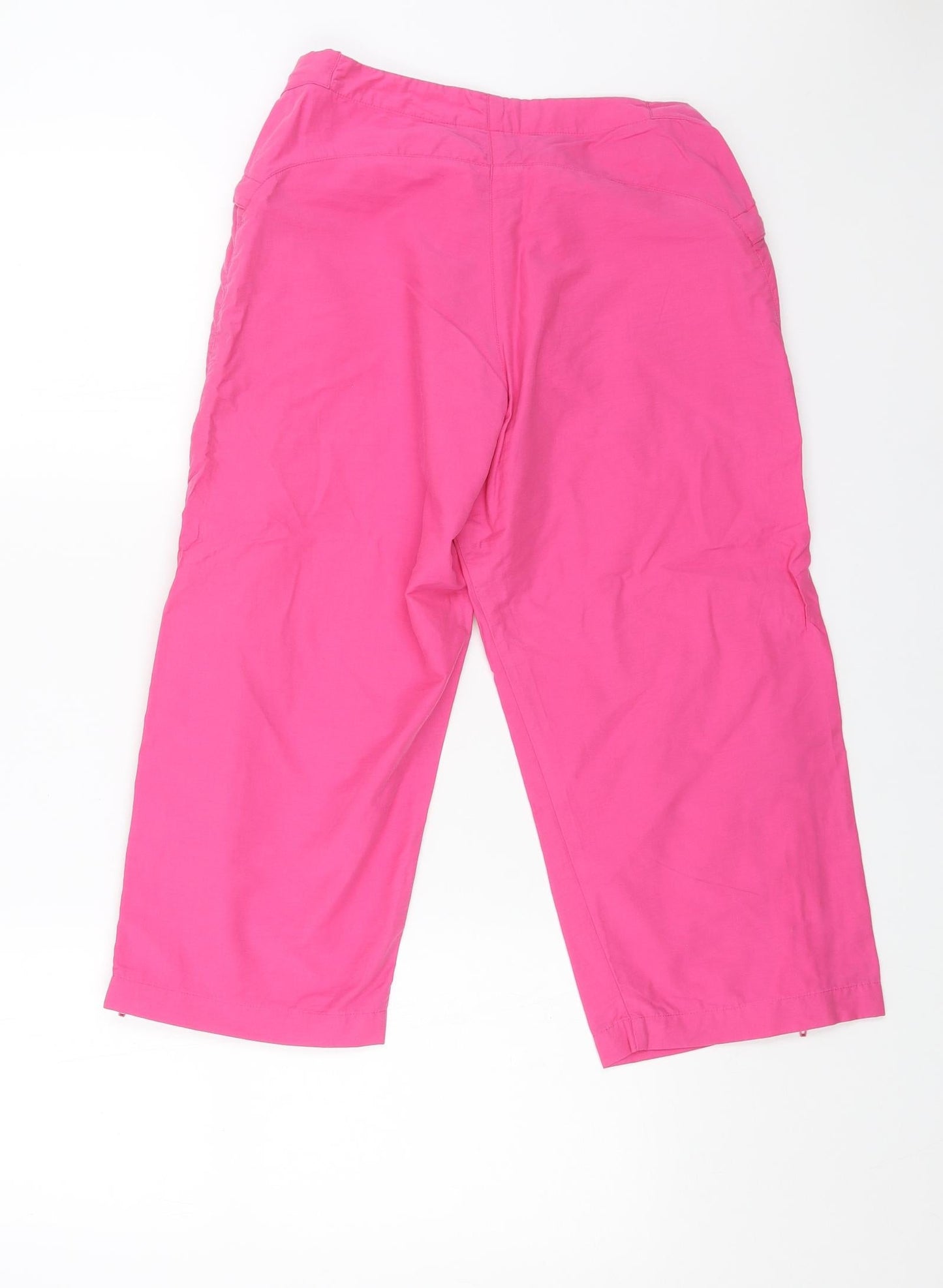 team adventure Womens Pink Cotton Bermuda Shorts Size S L18 in Regular Drawstring