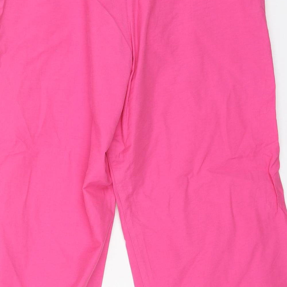 team adventure Womens Pink Cotton Bermuda Shorts Size S L18 in Regular Drawstring