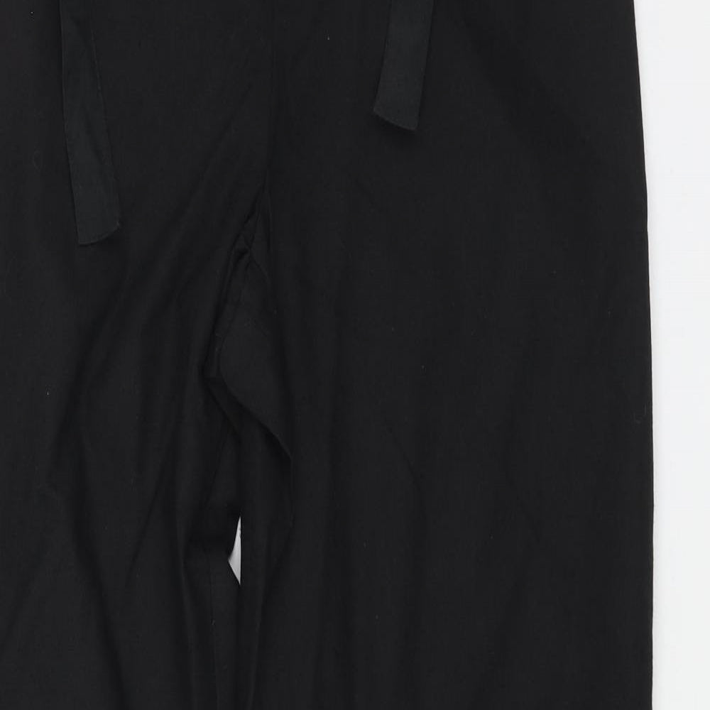 Womens UK Size 12 Casual Comfort Regular Fit  Black Trousers