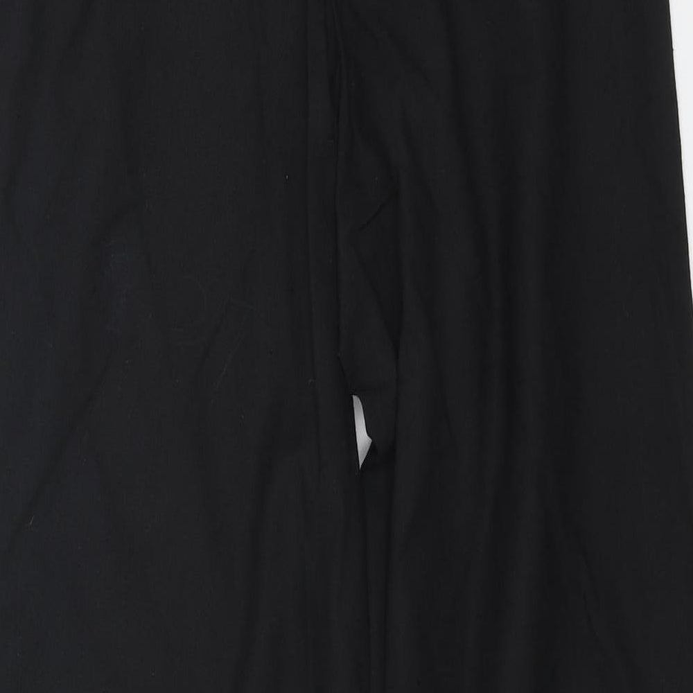 Womens UK Size 12 Casual Comfort Regular Fit  Black Trousers
