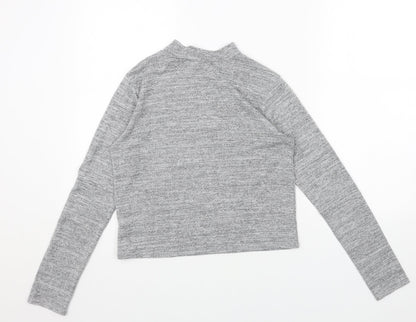 Womens UK Size L Cameo Rose Grey Pullover Jumper