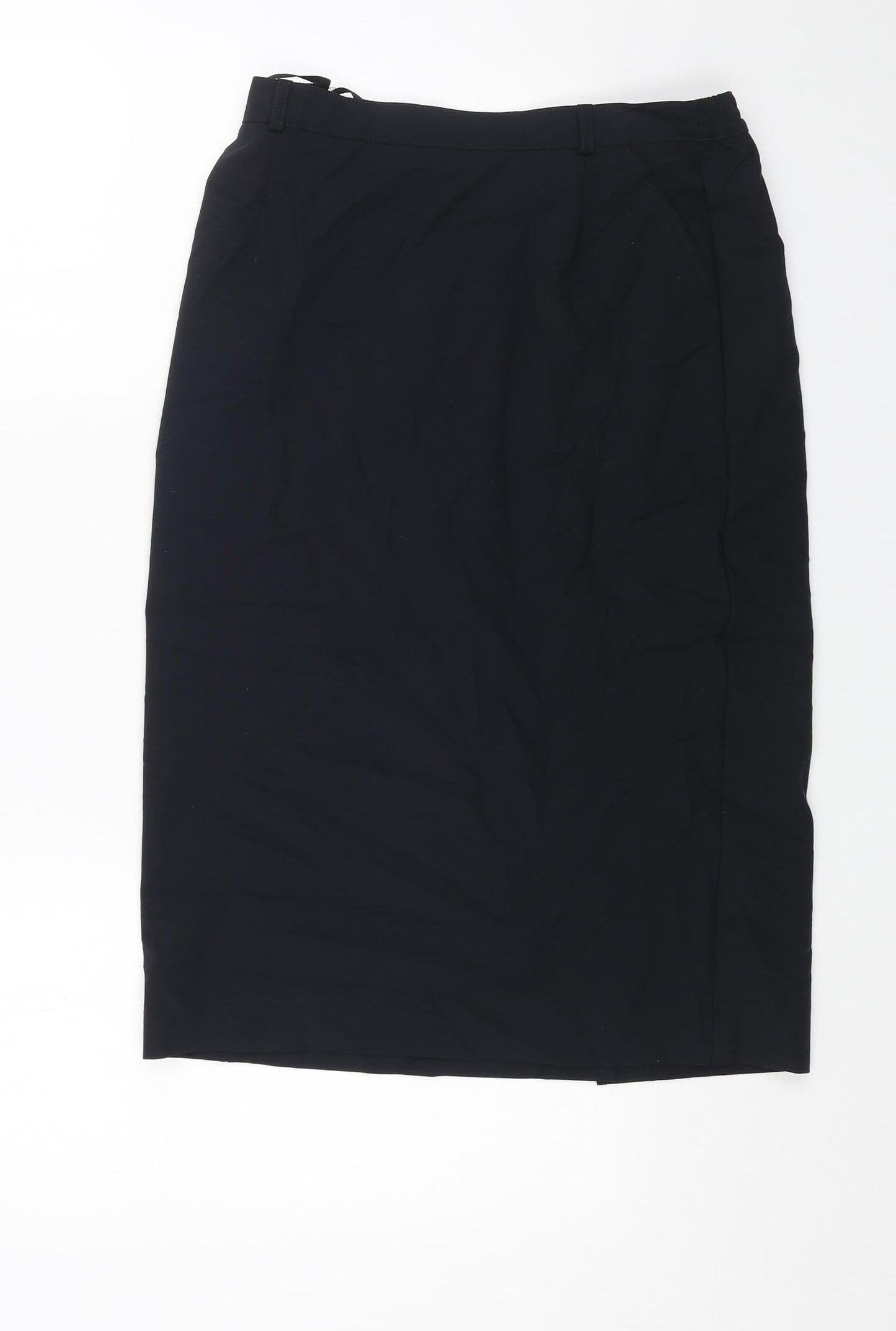 Blanchelle Womens Blue Polyester Straight & Pencil Skirt Size 12 Zip
