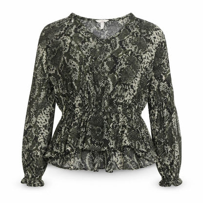 Womens UK Size 16 H&M Green Basic Blouse