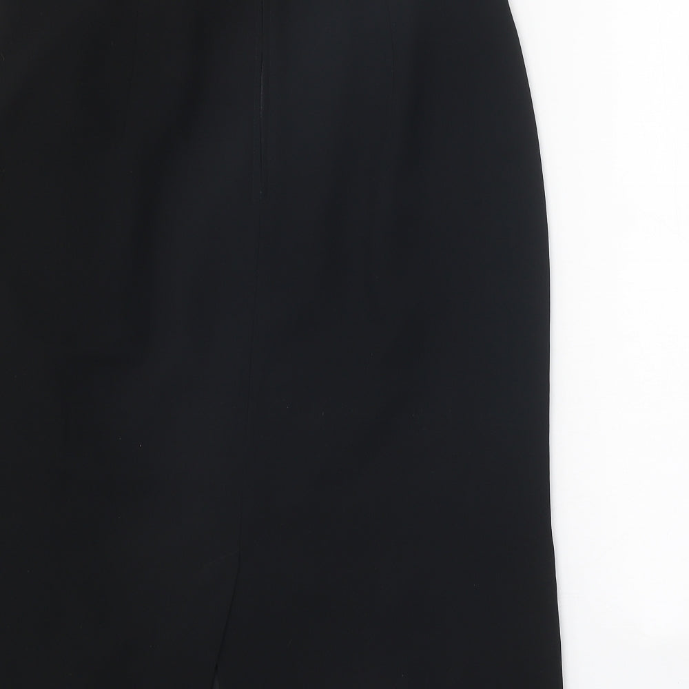 Gerry Weber Womens Black Polyester Straight & Pencil Skirt Size 16 Zip