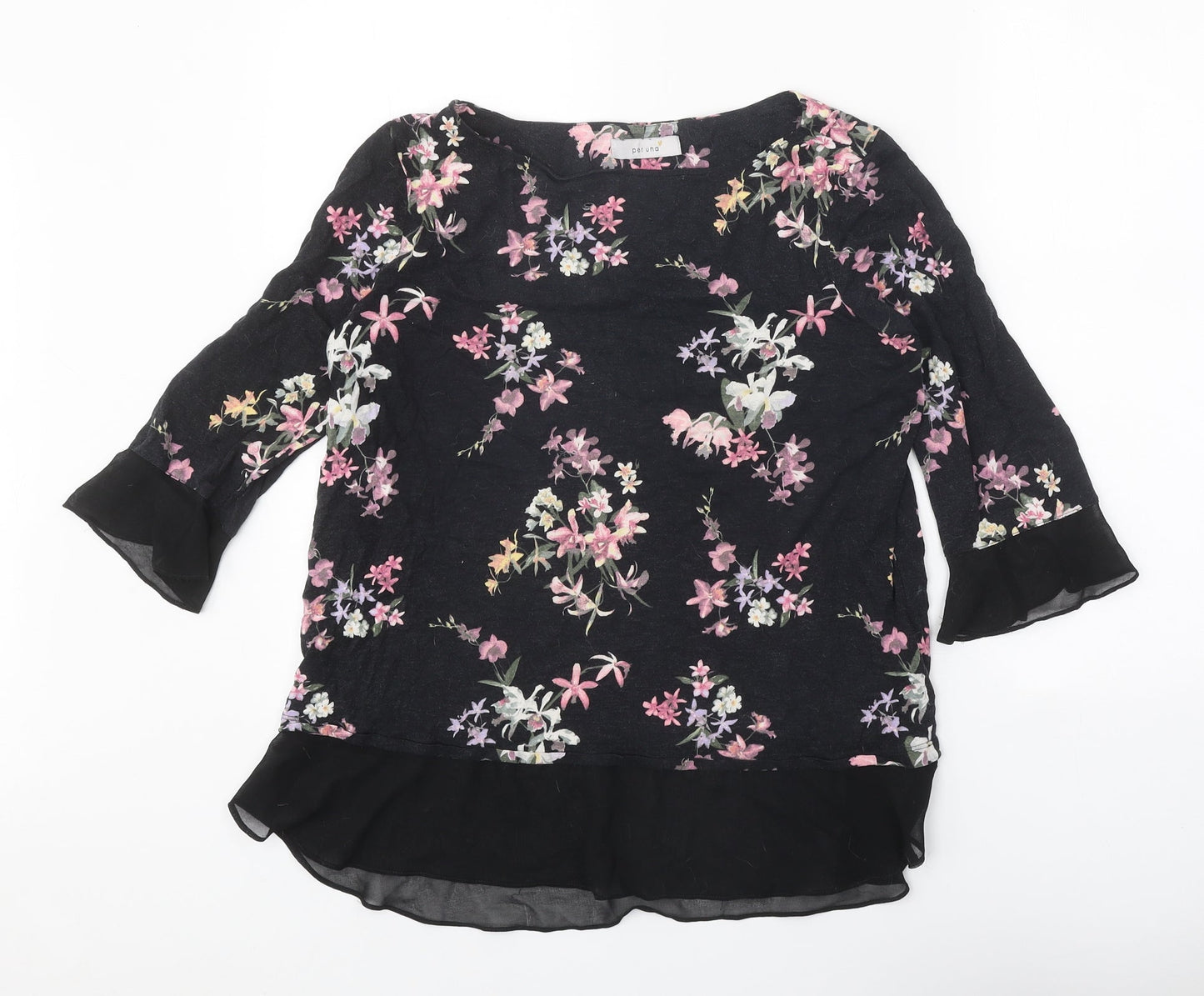 Womens UK Size 14 Per Una Black Basic Blouse